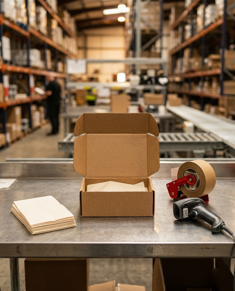 Operator scanning packages inside a RouteGoal fulfilment node